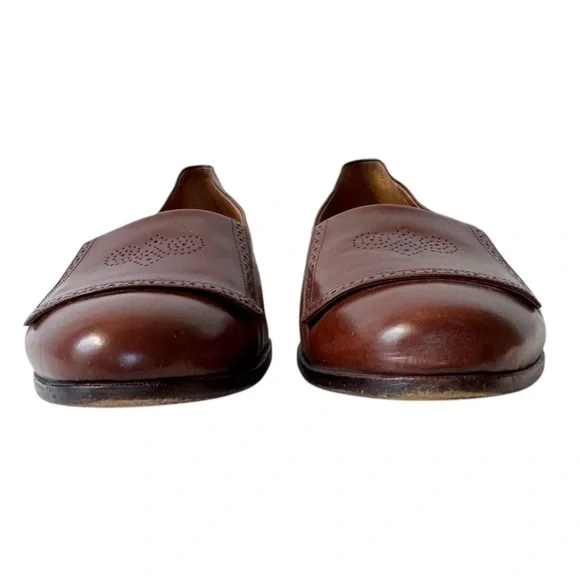 Polo Ralph Lauren Italy Brown Leather Kilty Loafer11 display picture 1
